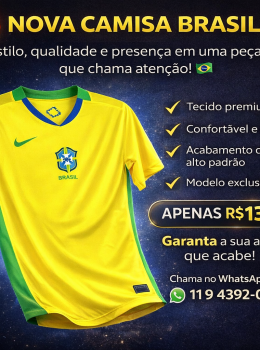 Camisa Seleção copa 26 (tailandesa 1.1)